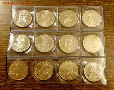 ПОЛЬША - КОРОЛИ наб. 12 штук до 25.02, 22.00 - Польша набор Польские короли 12 шт_1