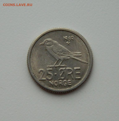 Норвегия 25 эре 1969 г. (Птичка). до 25.02.20 - DSCN9884.JPG