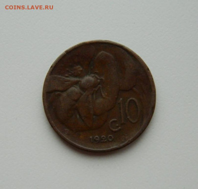 Италия 10 чентезимо 1920 г. (Пчела) до 25.02.20 - DSCN9906.JPG