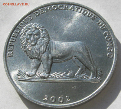 КОНГО 50 сантимов 2002. Жираф. ОТЛИЧНАЯ. 25.02.2020. - 037 — копия.JPG