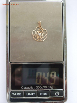 Золотой кулон подвеска 585 проба, вес 0,49 г. - SDC13826