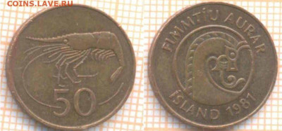 Исландия 50 эйре 1981 г., до 27.02.2020 г. 22.00 по Москве - Исландия 50 зйре 1981 7815