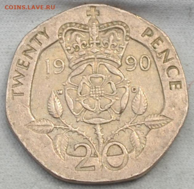 Британия 20 пенсов 1990. 24. 02. 2020. в 22 - 00. - DSC_0059.JPG