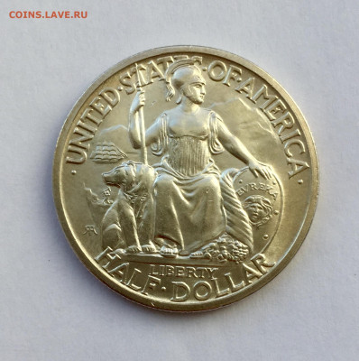 50 центов США 1935 г. Калифорнийская выставка - 6D0827D6-2007-4854-B22C-D0D91DB1DEC3