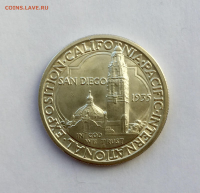 50 центов США 1935 г. Калифорнийская выставка - 1302CDD6-F40A-44C9-8CDE-86EB3FABB274