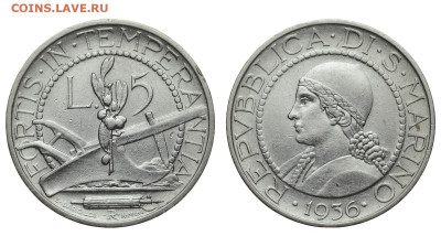 Сан-Марино. 5 лир 1936 г. До 26.02.20. - DSH_7300.JPG