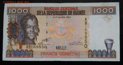 Гвинея 1000 франков 1998 года до 26.02.2020 - IMG_20200221_154427