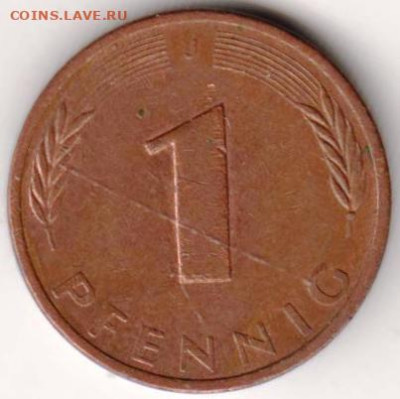 ФРГ 1 пфенниг 1981 г.J до 24.00 29.02.20 г. - 067
