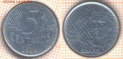 Бразилия 5 сентаво 1994 г., до 01.03.2020 г. 22.00 по Москве - Бразилия 5 сентаво 1994 7878