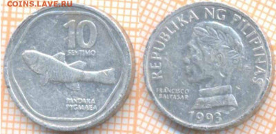 Филиппины 10 сентимо 1993 г., до 01.03.2020 г. 22.00 по Мос - Филиппины 10 сентимо 1993 7879