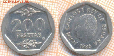Испания 200 песет 1986 г., до 01.03.2020 г. 22.00 по Москве - Испания 200 песет 1986 7881