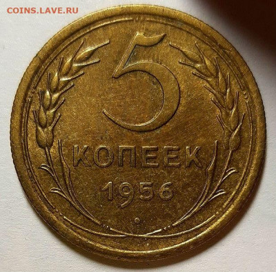 5 копеек 1956 г. Штемпельный блеск.  До 27.02.20 г в 22.10 - 20200223_112031