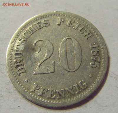 20 пфеннигов 1875 D Германия №1 (погнута) 01.03.2020 22:00 М - CIMG9516.JPG