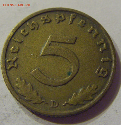 5 пфеннигов 1937 D Германия №1 01.03.2020 22:00 МСК - CIMG9724.JPG