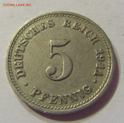 5 пфеннигов 1911 D Германия №1 01.03.2020 22:00 МСК - CIMG9760.JPG