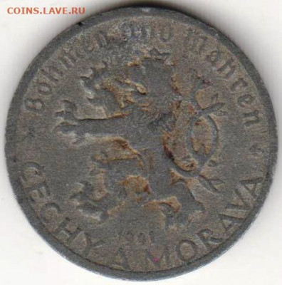 Богемия и Моравия 20 геллеров 1941 г. до 24.00 02.03.20 г. - 027