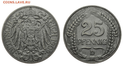 Германия. 25 пфеннигов 1909 г. До 26.02.20. - DSH_7139.JPG
