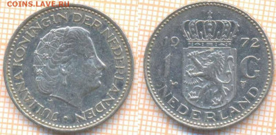 Нидерланды 1 гульден 1972 г., до 02.03.2020 г. 22.00 по Мос - Нидерланды 1 гульден 1972 7895