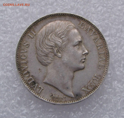 Бавария. Людвиг II. 1 ТАЛЕР 1866 года. До 27.02.2020 в 22.00 - 1тлр1866 (2).JPG