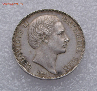Бавария. Людвиг II. 1 ТАЛЕР 1866 года. До 27.02.2020 в 22.00 - 1тлр1866.JPG