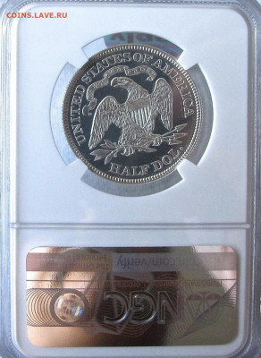 50 Центов США Liberti Seated 1872 NGC PF 64 CAMEO - BF045657-A05E-43D5-991F-7B19761BBEFB