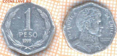 Чили 1 песо 1999 г., до 02.03.2020 г. 22.00 по Москве - Чили 1 песо 1999 7907