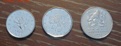 ЧЕХИЯ - 1, 2, 5 крон 3 штуки до 3.03, 22.00 - Чехия набор 1, 2, 5 крон_2