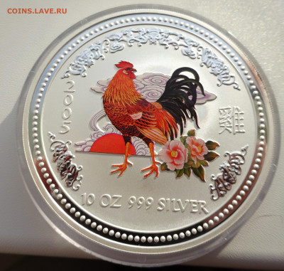 10 долларов Австралия 2005 год Петуха, серебро - DSC01179.JPG