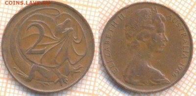 Австралия 2 цента 1966 г., до 03.03.2020 г. 22.00 по Москве - Австралия 2 цента 1966 7929