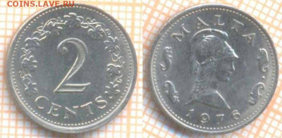 Мальта 2 цента 1976 г., до 03.03.2020 г. 22.00 по Москве - Мальта 2 цента 1976 7931