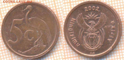ЮАР 5 центов 2002 г., до 03.03.2020 г. 22.00 по Москве - ЮАР 5 центов 2002 7955