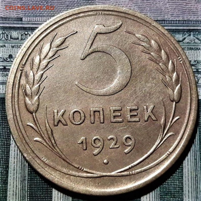 5 копеек 1929 года. Красивая. До 02.03.20 в 22.00 по МСК - 1