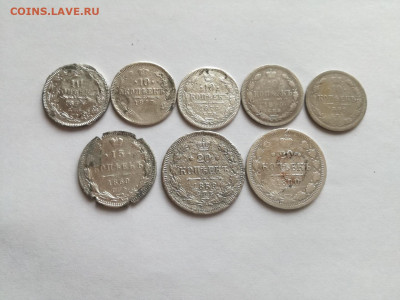 8 серебряных монет 1855-1899 до 01.03.2020 - 8сер