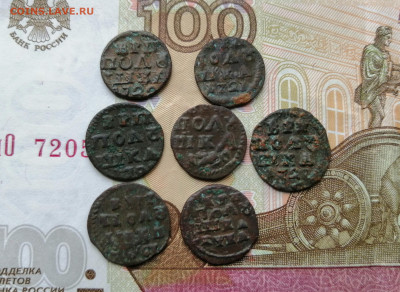 7 монет врп полушек Петра 1 - IMG_20200227_125821