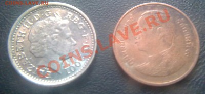 50 бат тайланд,5 pence 2001год до 23.08.11 21:00 - 210820111866
