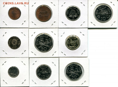 Гернси подборка 1п-1Ф 1985-1997 до 02.03.20 22-00 мск - Guernsey 1985+r