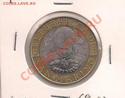 Сан Марино 1000 лир 2000 Свобода БИМЕТАЛЛ до 27.08.11 - 1000-2