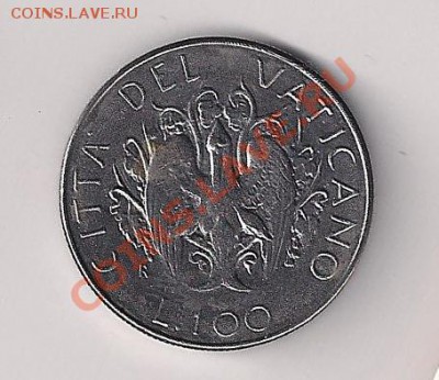 Ватикан 100 лир 1989 Пеликан в UNC до 27.08.11 - 100пелик