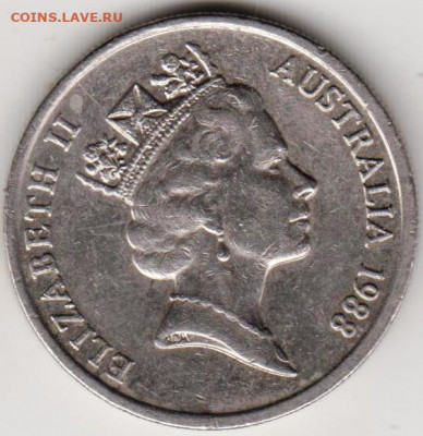 Австралия 10 центов 1988 г. до 24.00 06.03.20 г. - 008