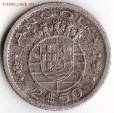 Ангола 2,5 эскудо 1968 г. до 24.00 06.03.20 г. - 059