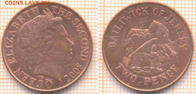 Джерси 2 пенни 2008 г., до 06.03.2020 г. 22.00 по Москве - Джерси 2 пенса 2008 7980
