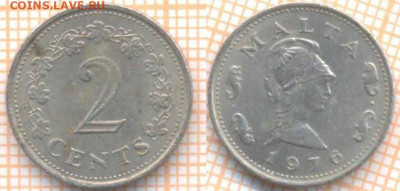 Мальта 2 цента 1976 г., до 06.03.2020 г. 22.00 по Москве - Мальта 2 цента 1976 7984
