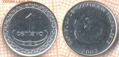 Тимор 1 сентаво 2006 г., до 06.03.2020 г. 22.00 по Москве - Тимор 1 сентаво 2003  7341