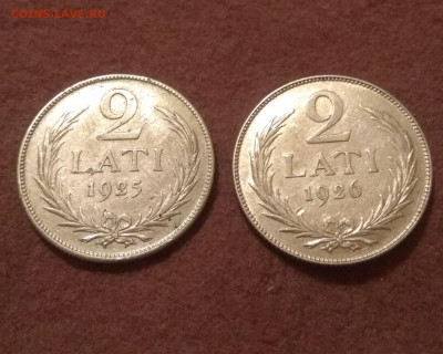2 лати 1925 ,1926 год . Оценка. - IMG_20200229_224317