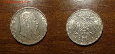 Вюртемберг 5 марок 1907 до 3.03 - 2800
