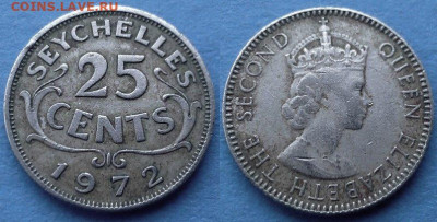 Сейшелы - 25 центов 1972 года до 7.03 - Сейшелы 25 центов, 1972