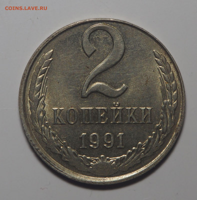 2 копейки 1991 на заготовке от 10 копеек до 04.03.20 в 22.00 - P3011857