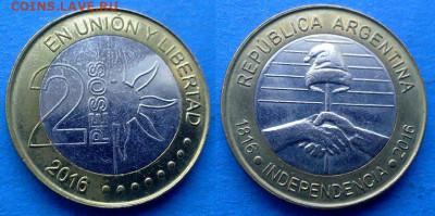 Независимость) до 8.03 - Аргентина 2 песо, 2016