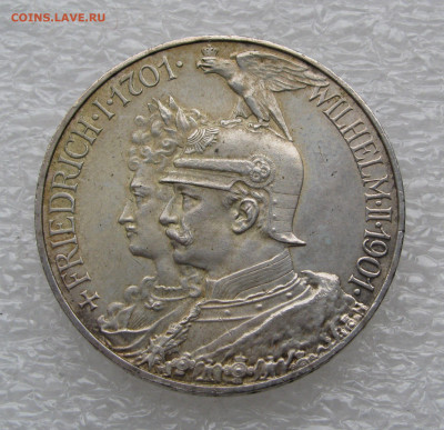 Пруссия. Вильгельм II. 5 МАРОК 1901 года. 200 лет династии - 200лет.JPG