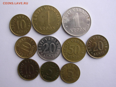Разменная монета с 1991 г. Эстонии, до 8.03.20 г. - DSCN5215